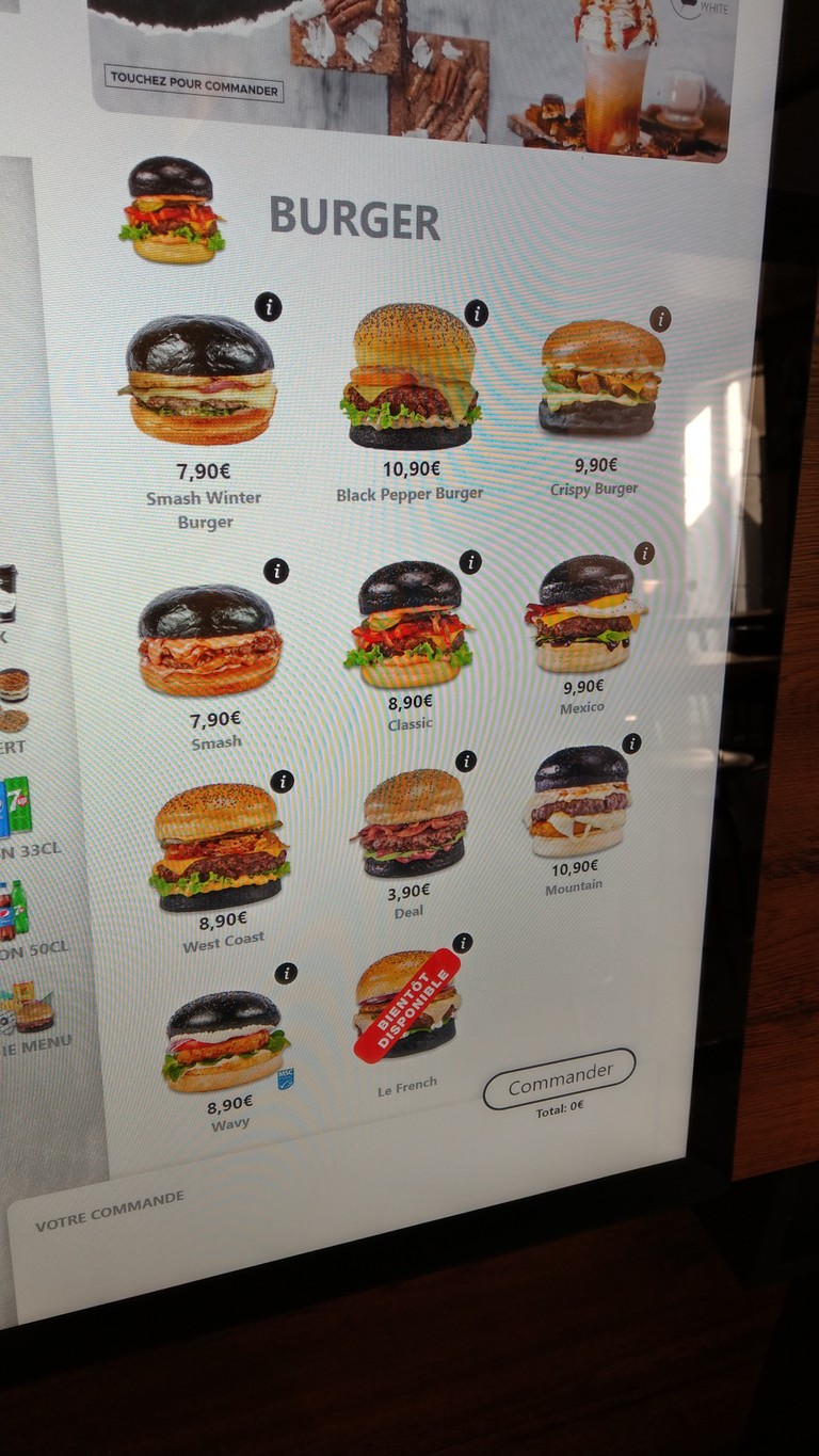 Black & White Burger Bezons menu 1