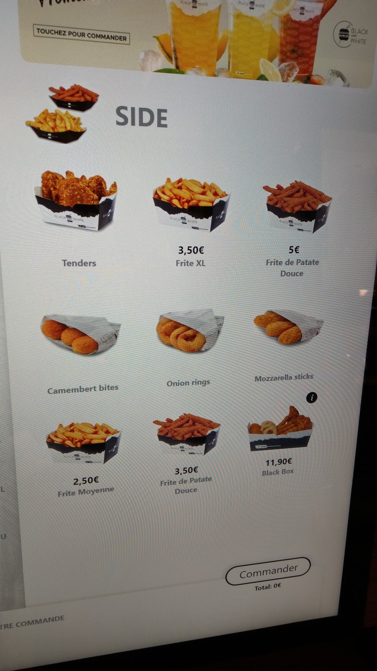 Black & White Burger Bezons menu 2