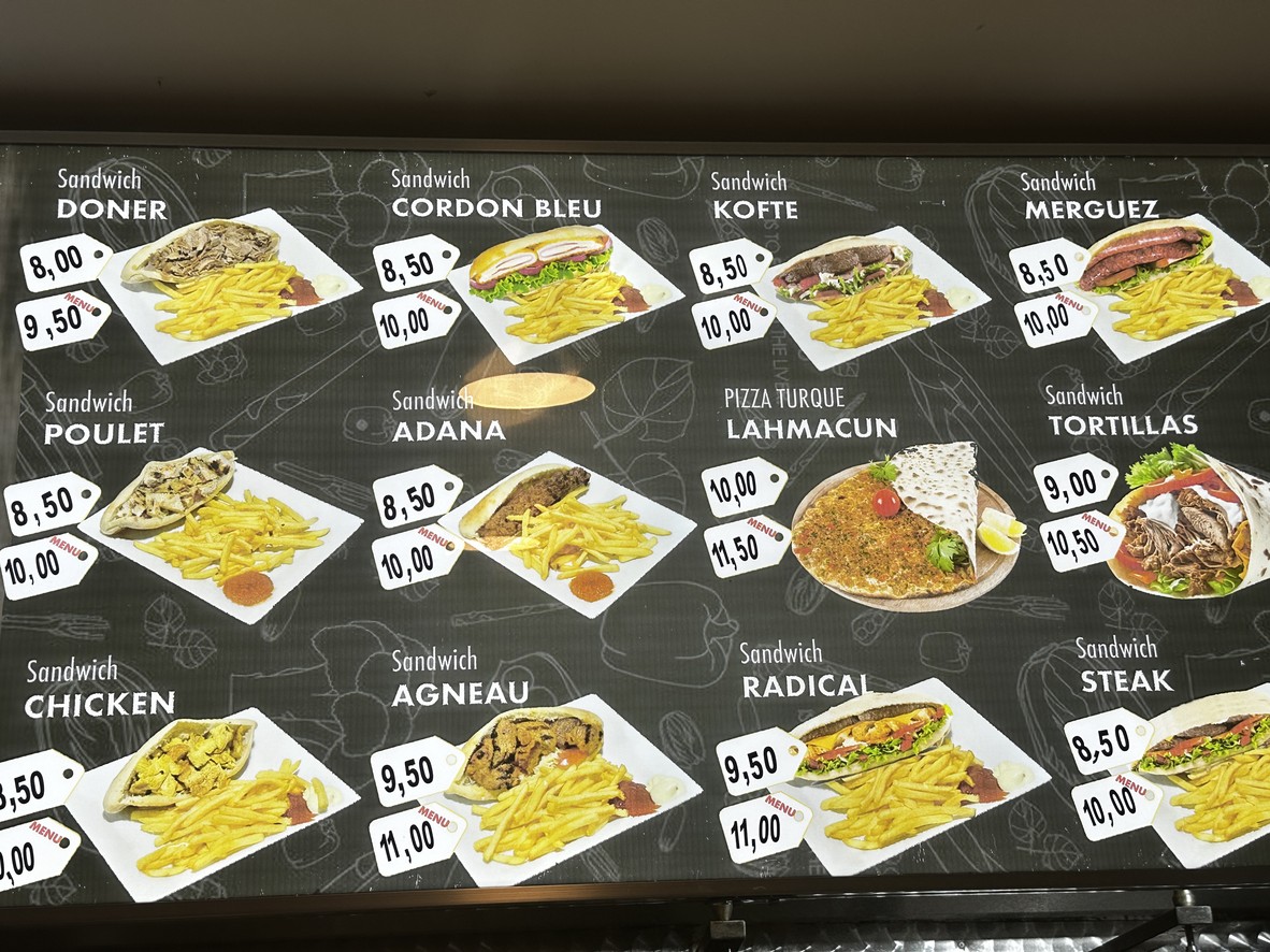 Restaurant Istanbul Kebab menu 2