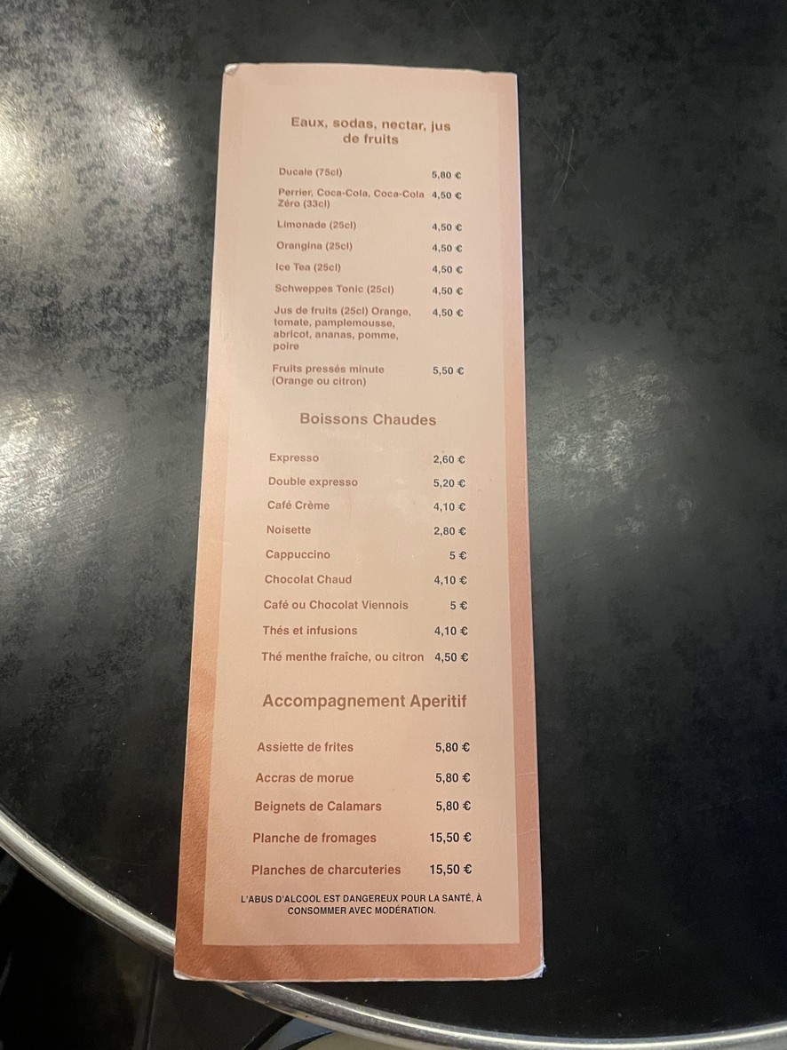 Le Macis Café menu 2