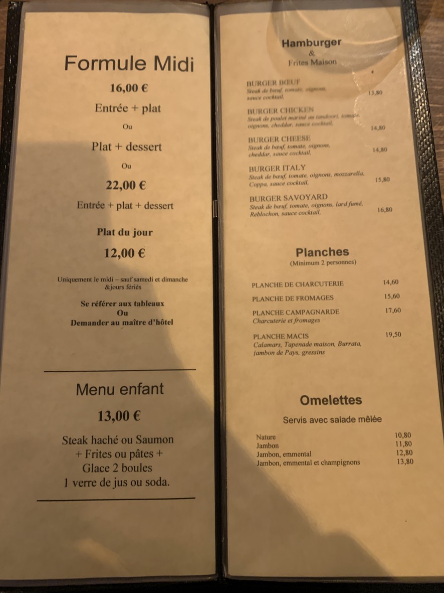 Le Macis Café menu 3