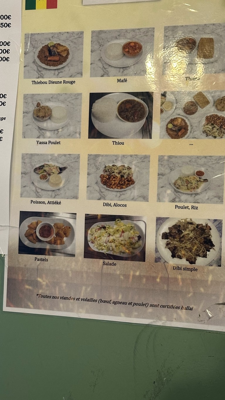 Chez Zeyna (Senegalese) menu 3