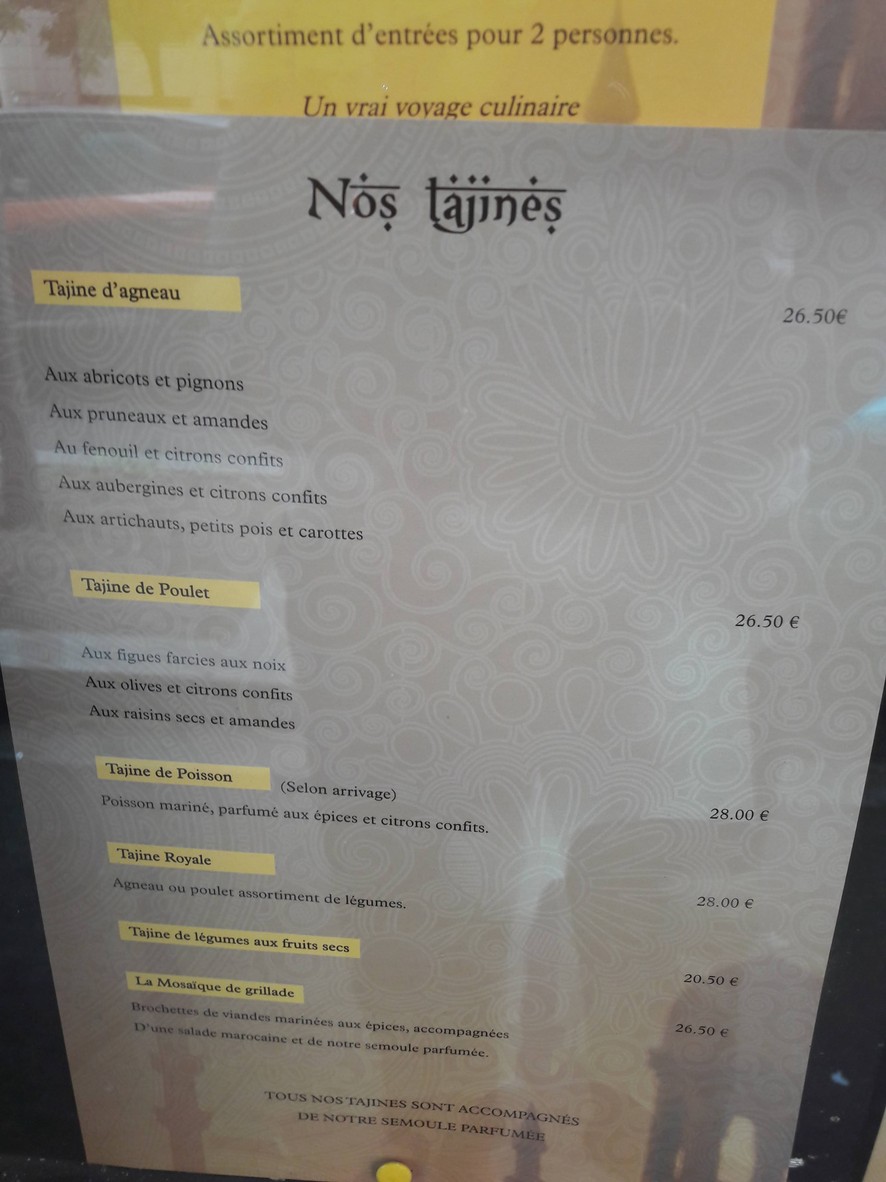 L'Ourika menu 2