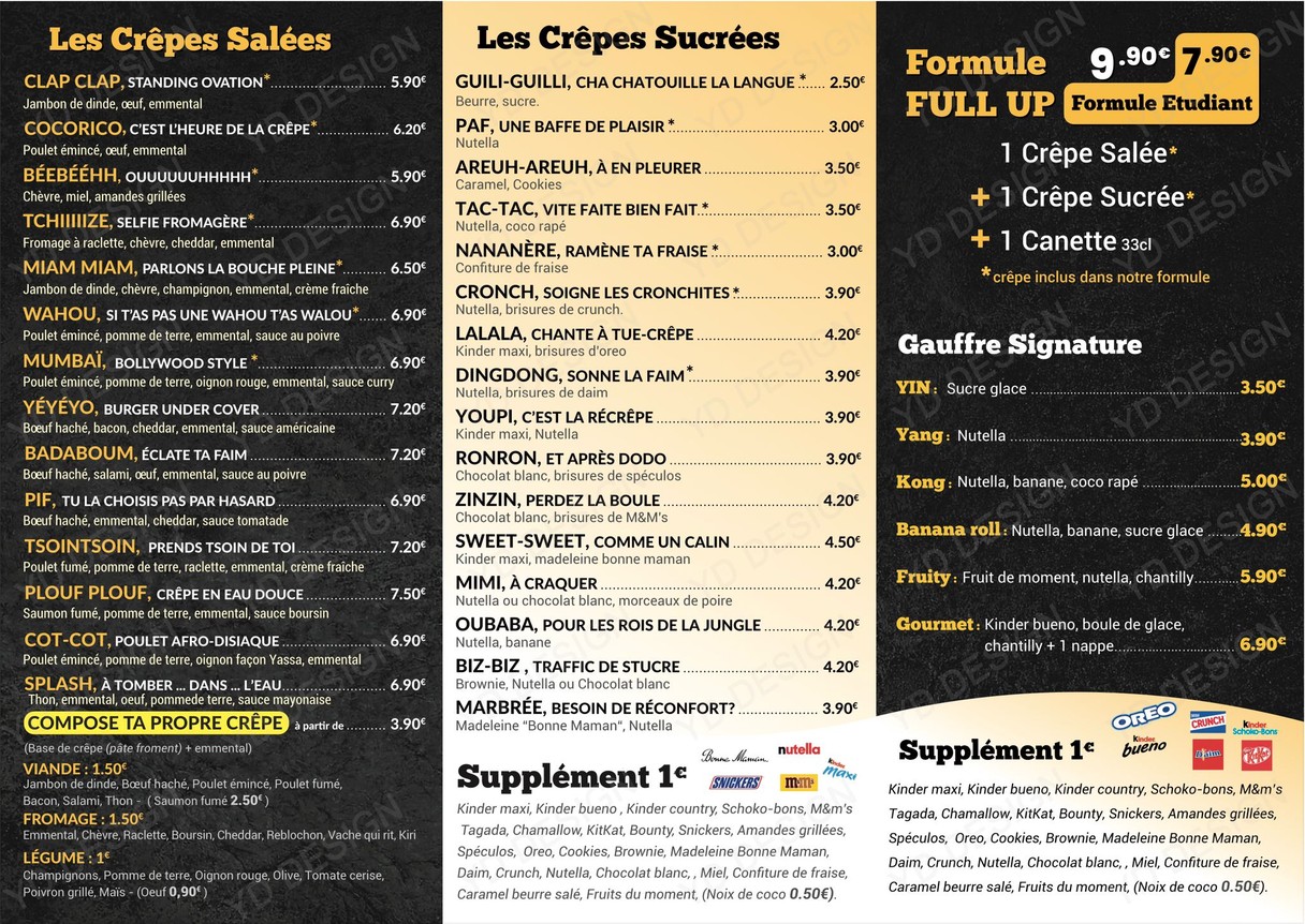 Sucre&Salé Malakoff menu 1