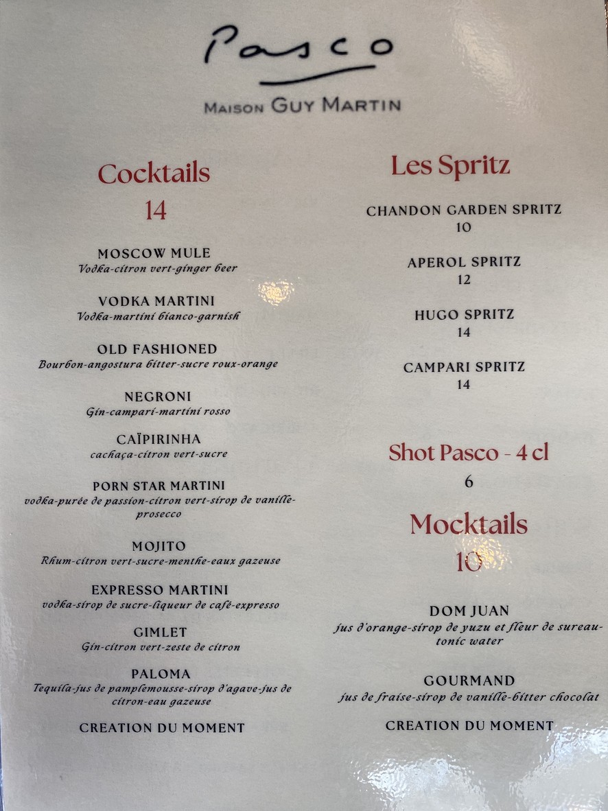 Pasco menu 4