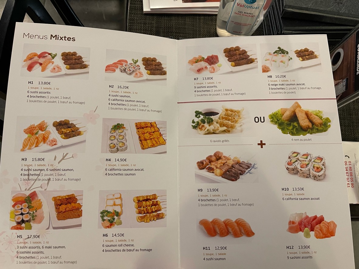New Susama menu 1
