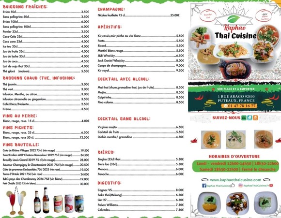 Kaphao Thai cuisiner