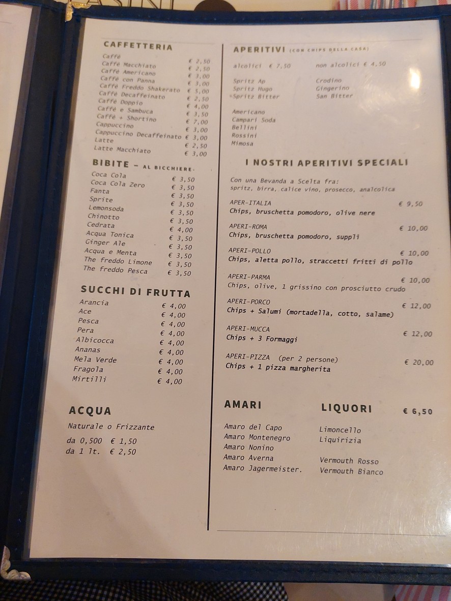 Volpe Pasini bistro italiano menu 4