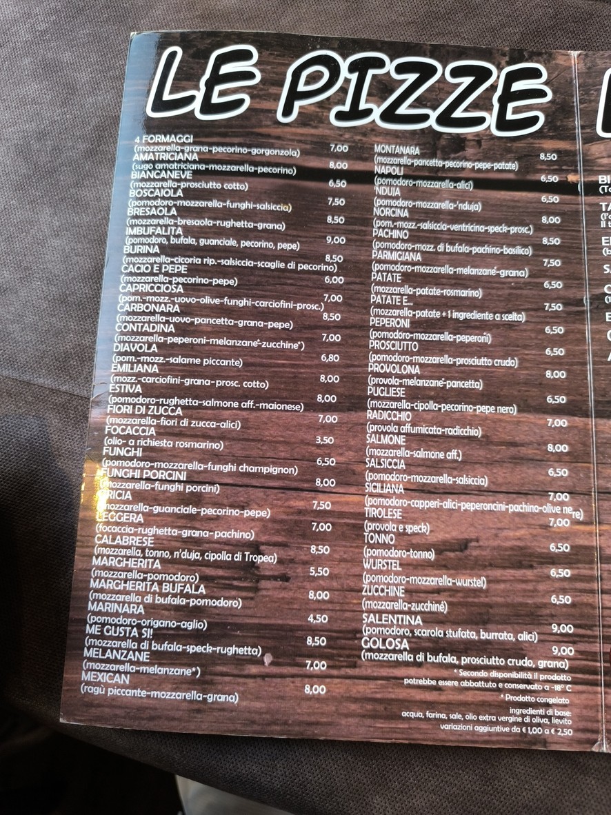 Megustasi menu 3