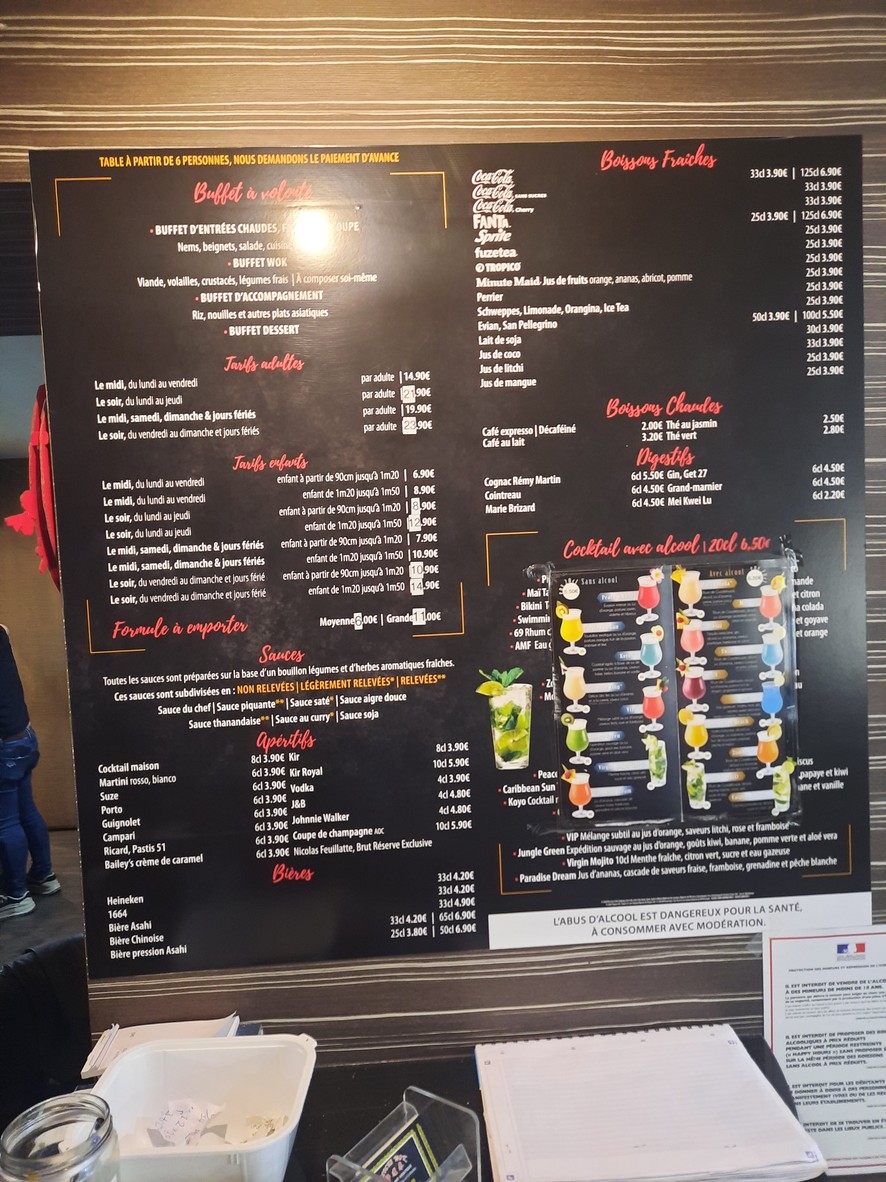 Délices Wok menu 2