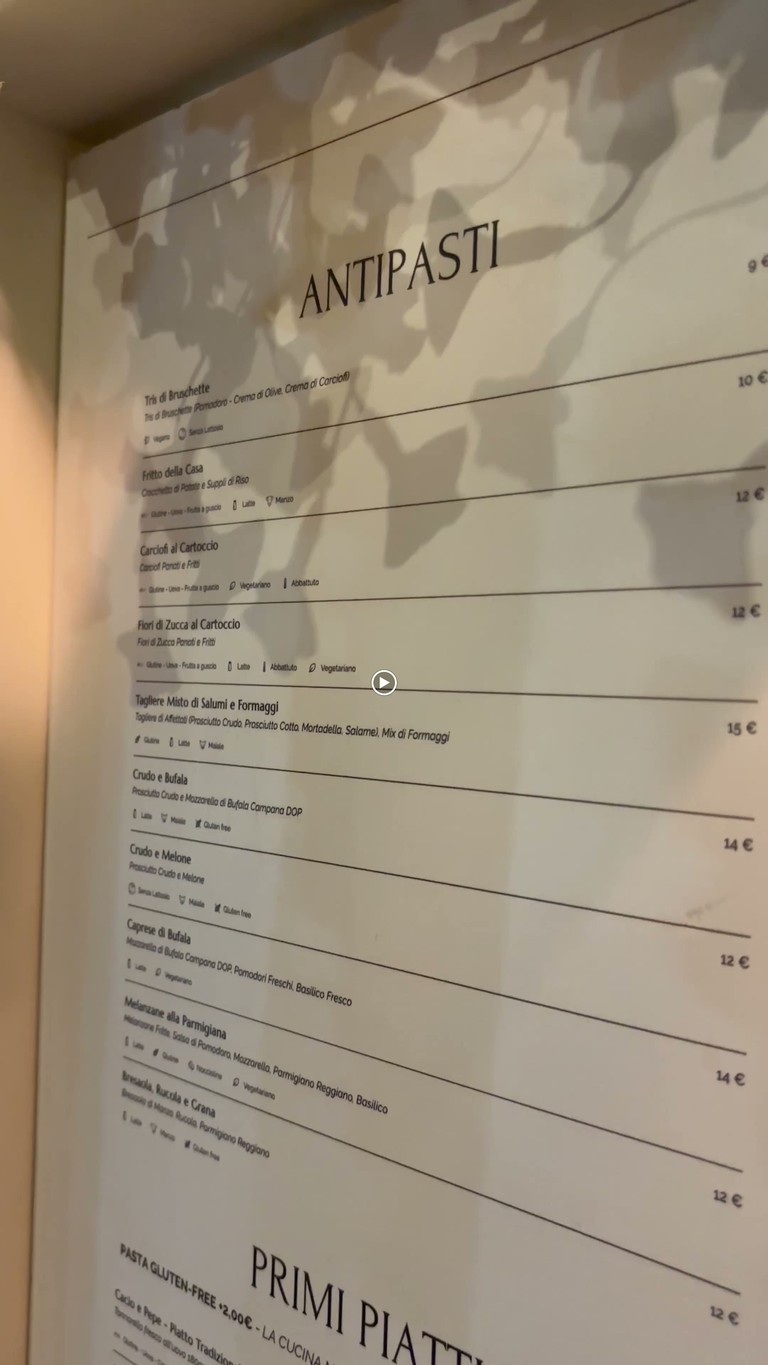 Hedera - Osteria Contemporanea menu 1