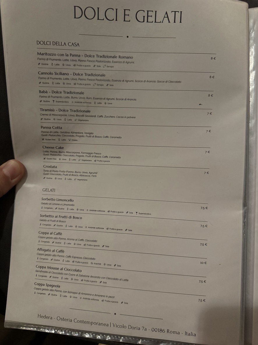 Hedera - Osteria Contemporanea menu 7