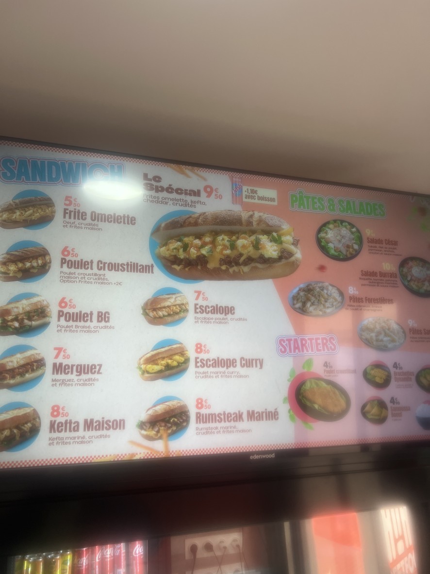 Manab - Street Food - Thaïlandais, Poulet Braisé, Sandwich, Dessert menu 1