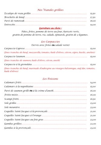 Verona menu 4