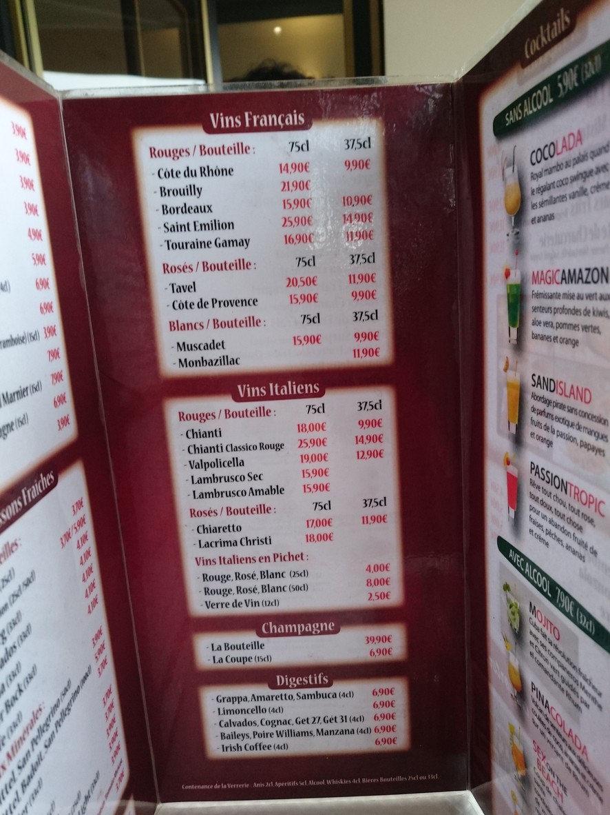 Casa Tino menu 3