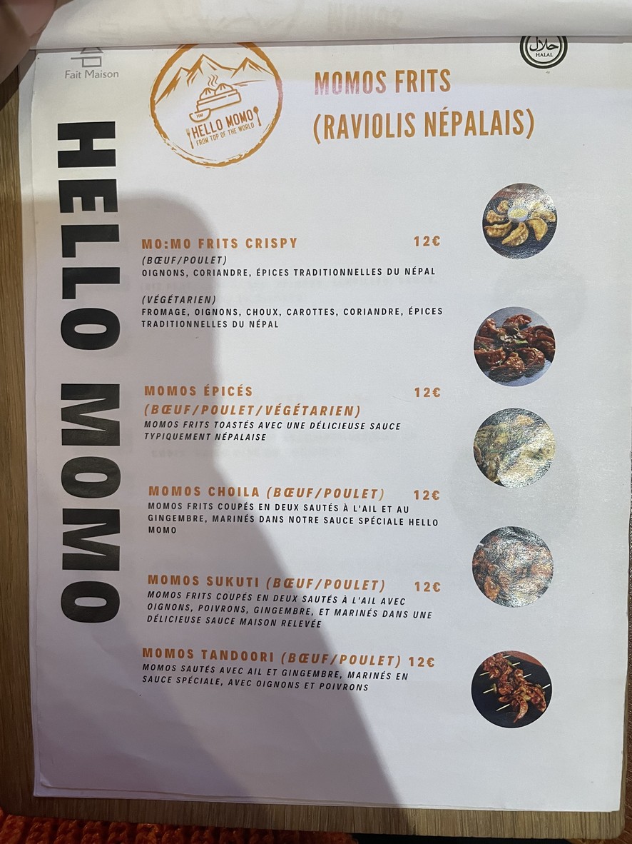 Restaurant Hello Momo menu 2