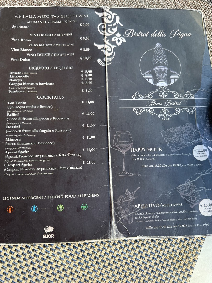 Pinecone Bistro menu 1
