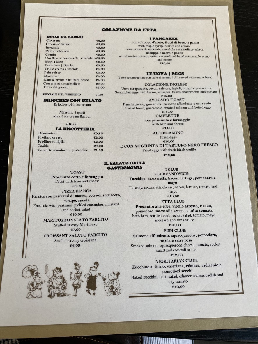 da Etta menu 2