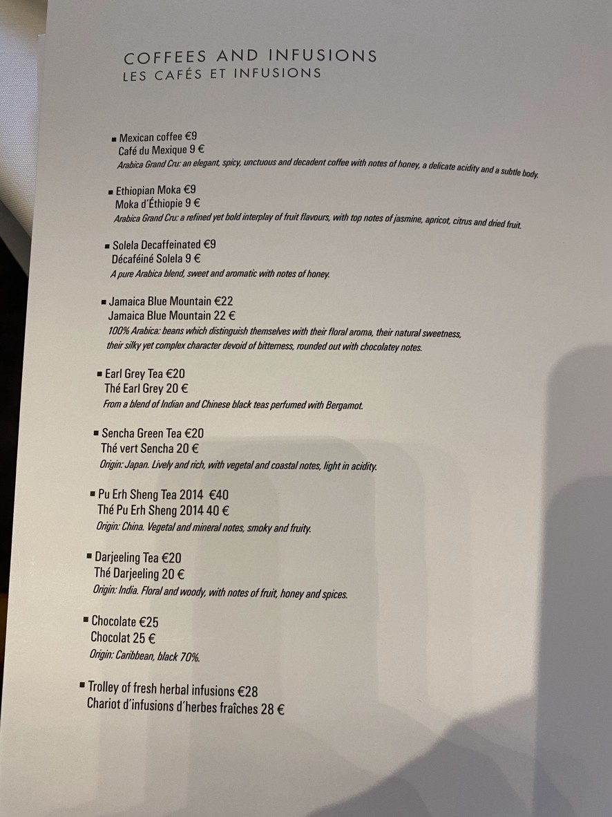 Restaurant Guy Savoy menu 3
