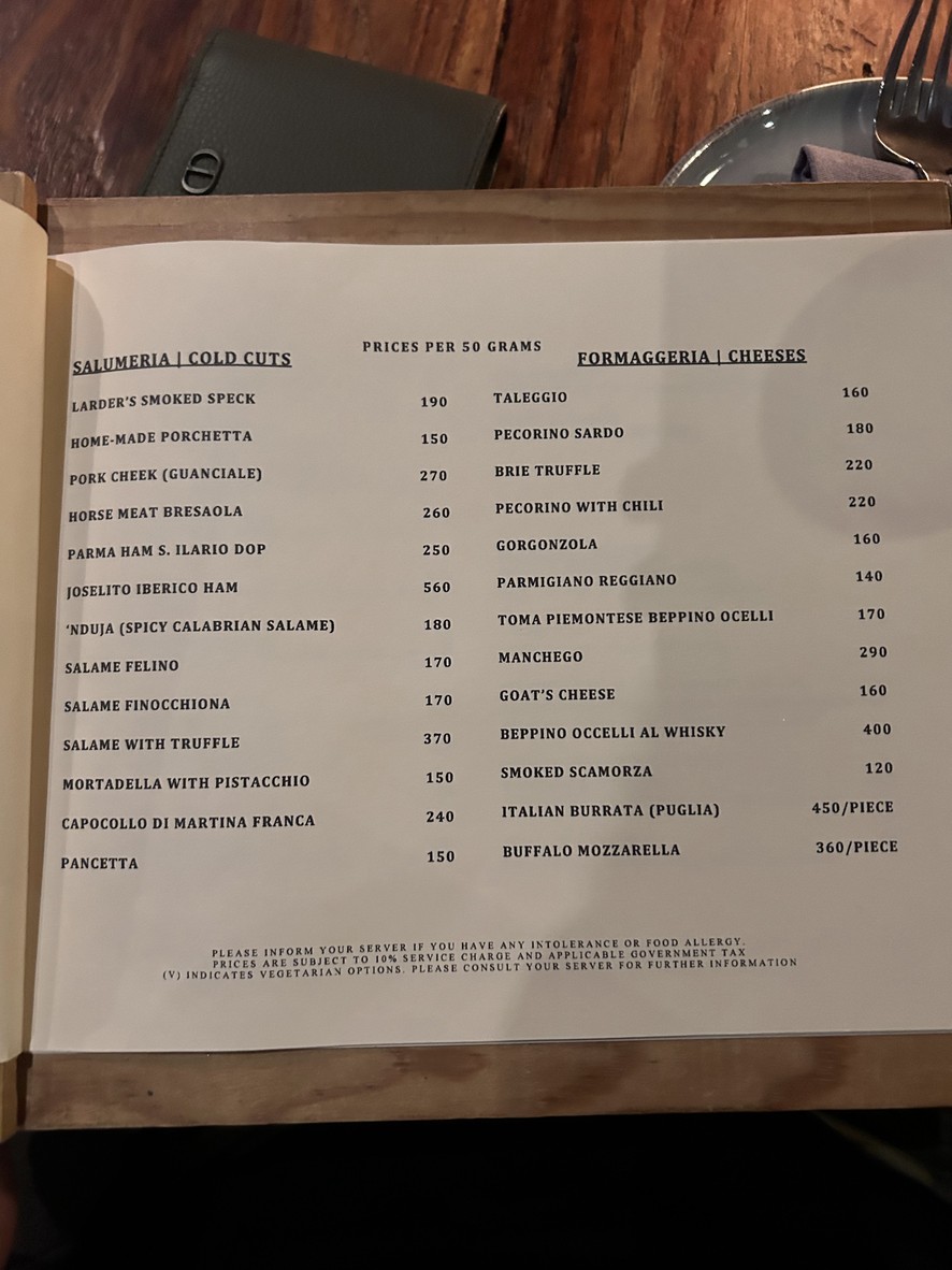 La Casa Nostra menu 2