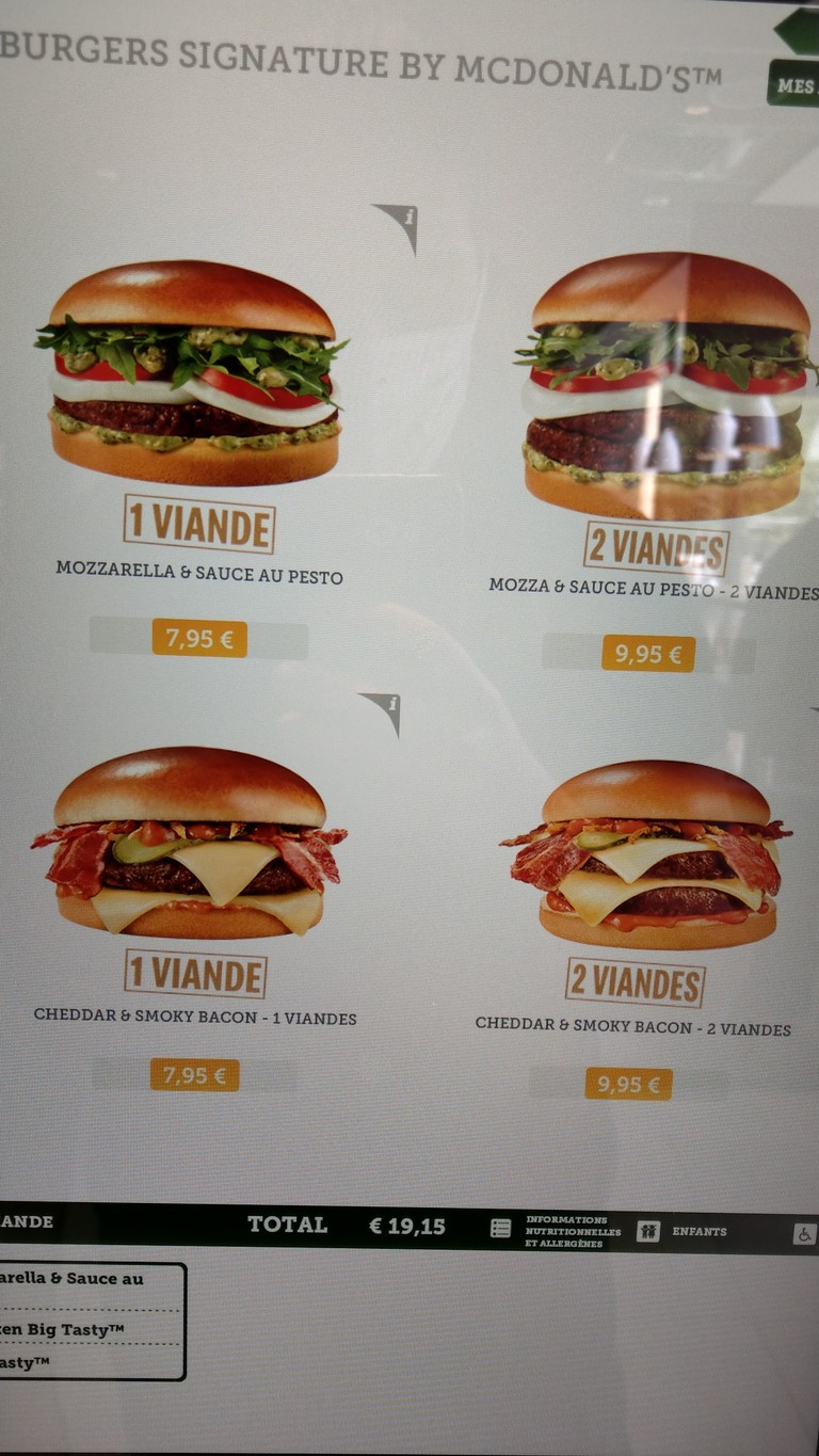 McDonald's menu 2