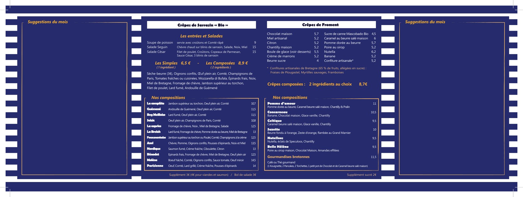 Cœur de Breizh 16 menu 2