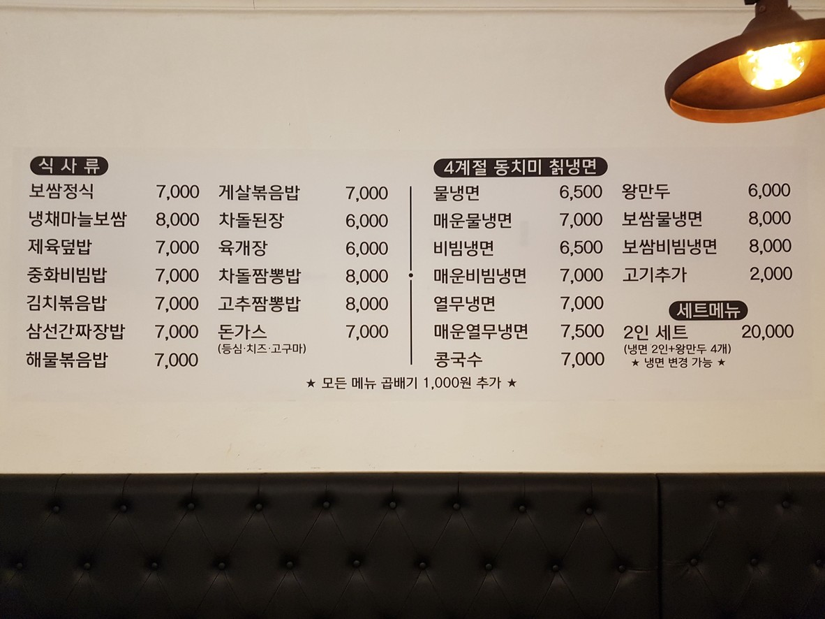 Jibdeul-I menu 2