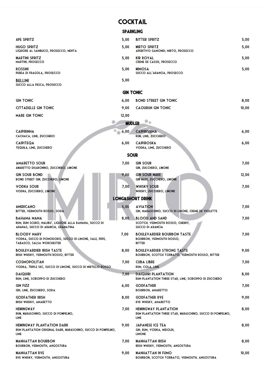 MIRTO - Latteria con cucina menu 2