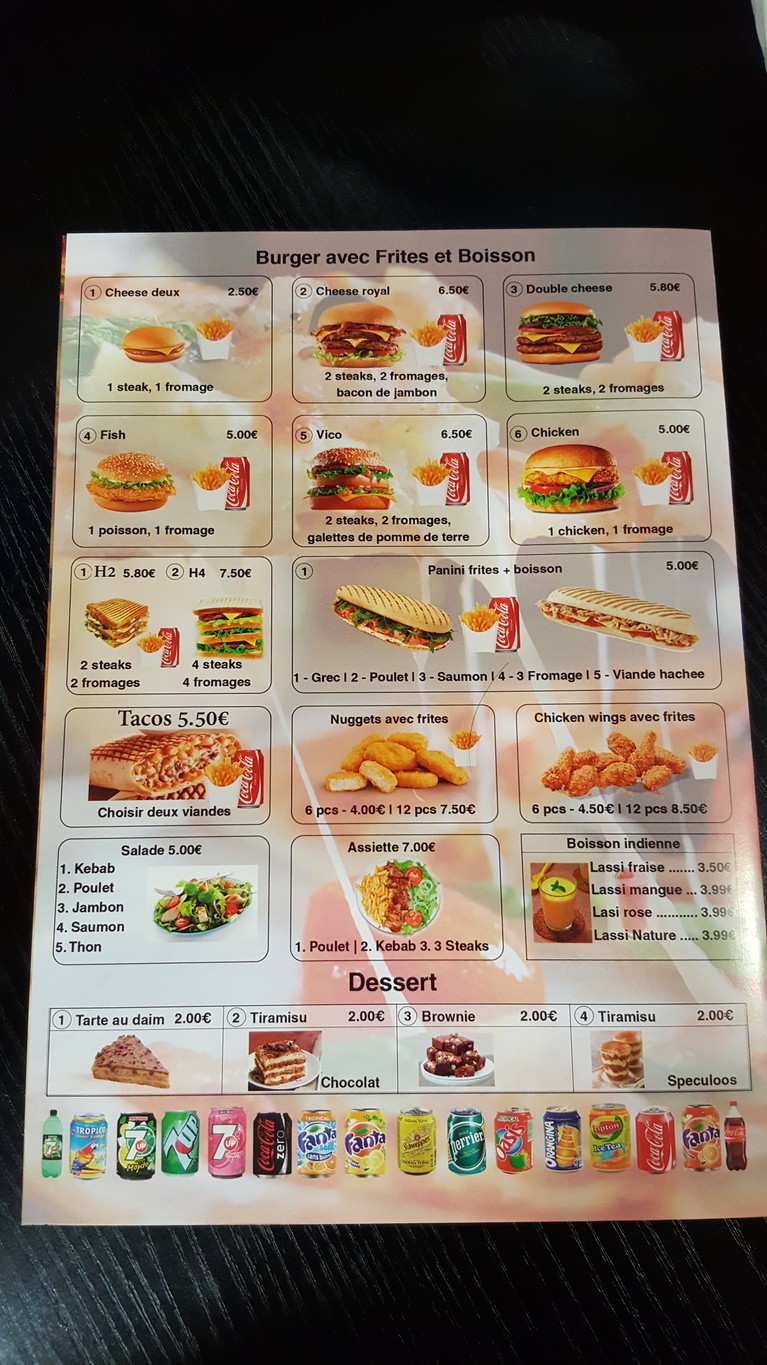 A Bientôt Pizza menu 2