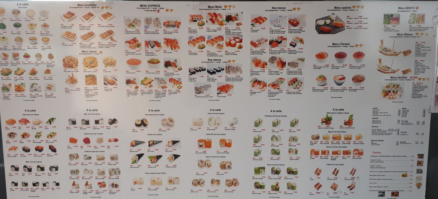 livraison sushi 94000 FANG SAKURA menu 2