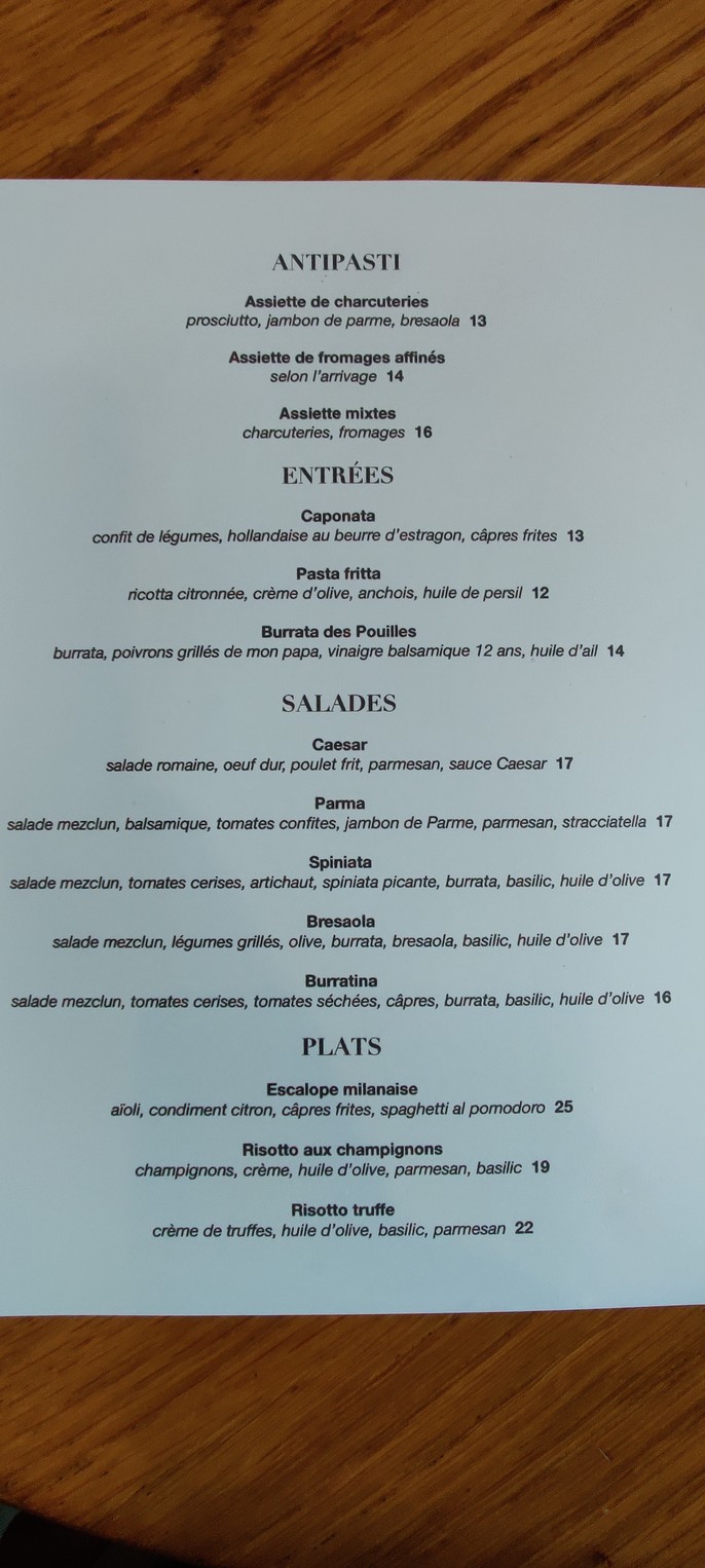Nell'Arte menu 1