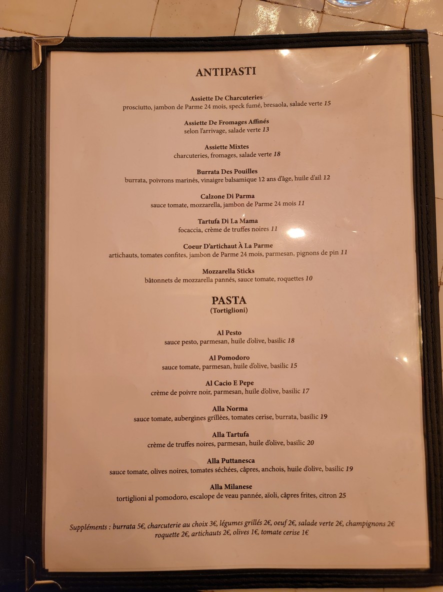 Nell'Arte menu 3