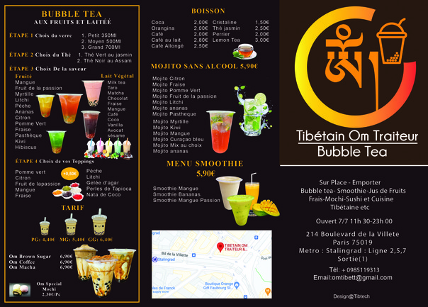 Tibétain Om Traiteur & Bubble Tea
