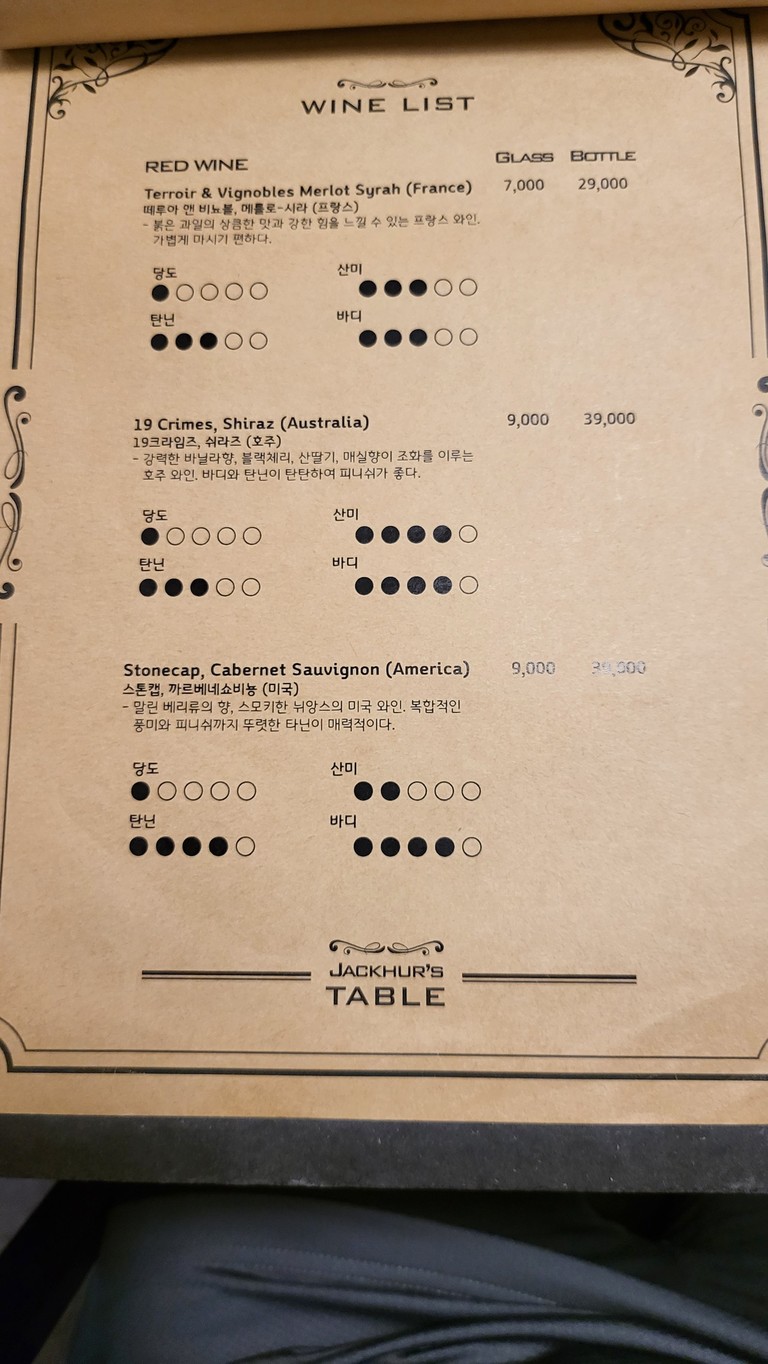 재커스테이블 menu 4