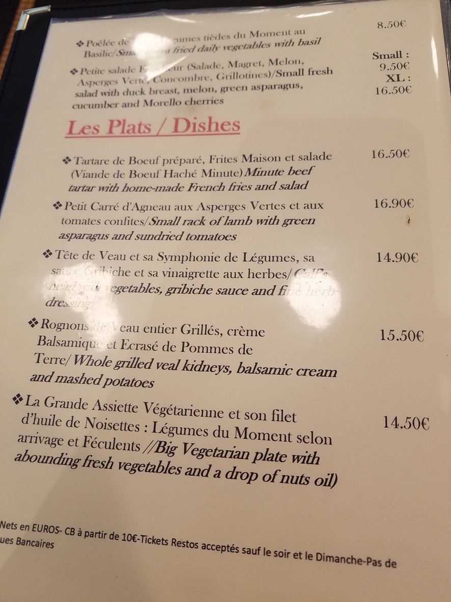 Restaurant Japonais Bar Tabac Les Favorites, CBD Shop, Cigarette électronique menu 1
