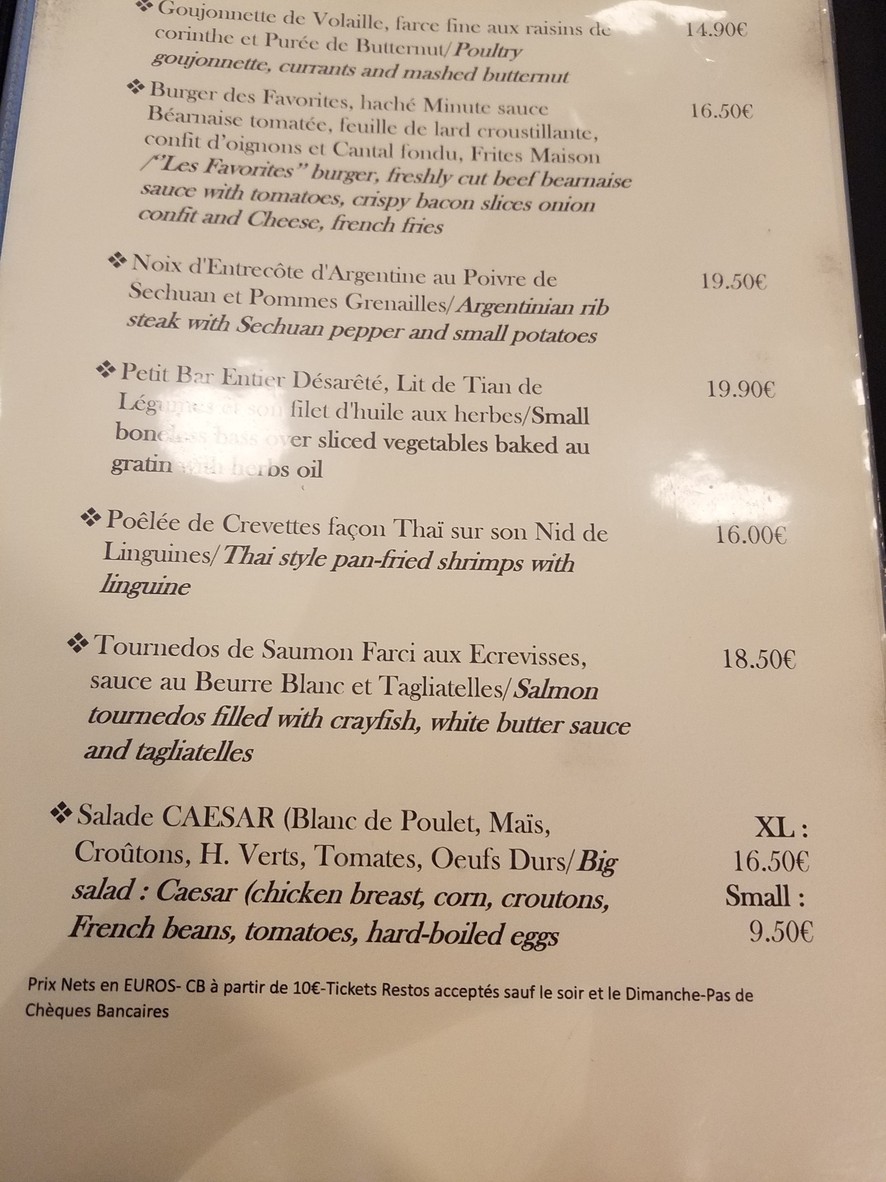 Restaurant Japonais Bar Tabac Les Favorites, CBD Shop, Cigarette électronique menu 2