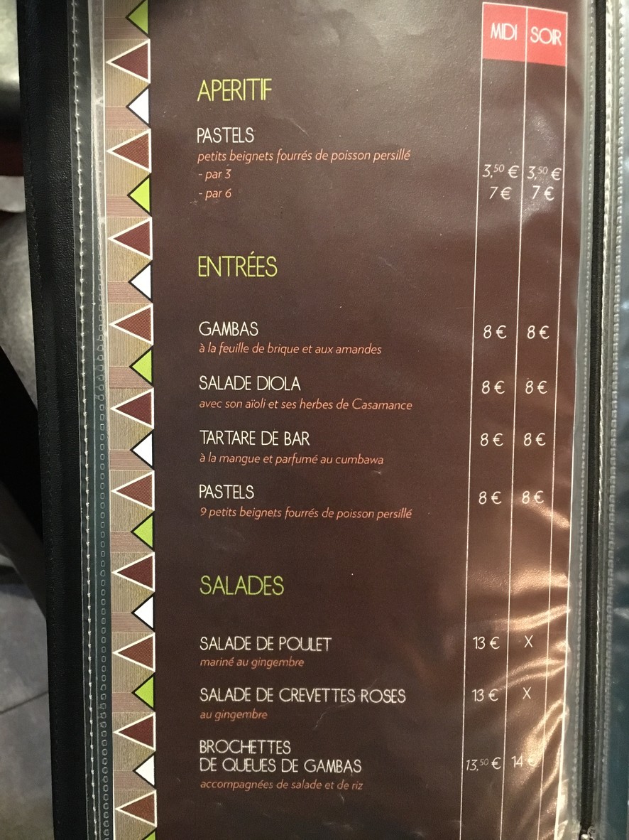 Ô Petit Club menu 2