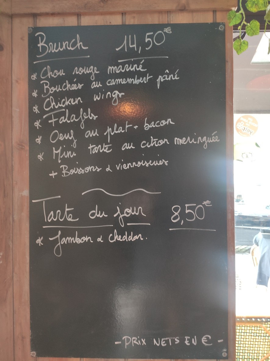 La Montagne Sans Geneviève menu 1