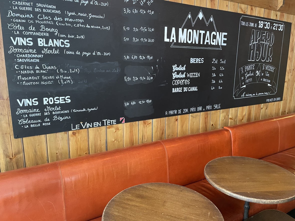 La Montagne Sans Geneviève menu 2