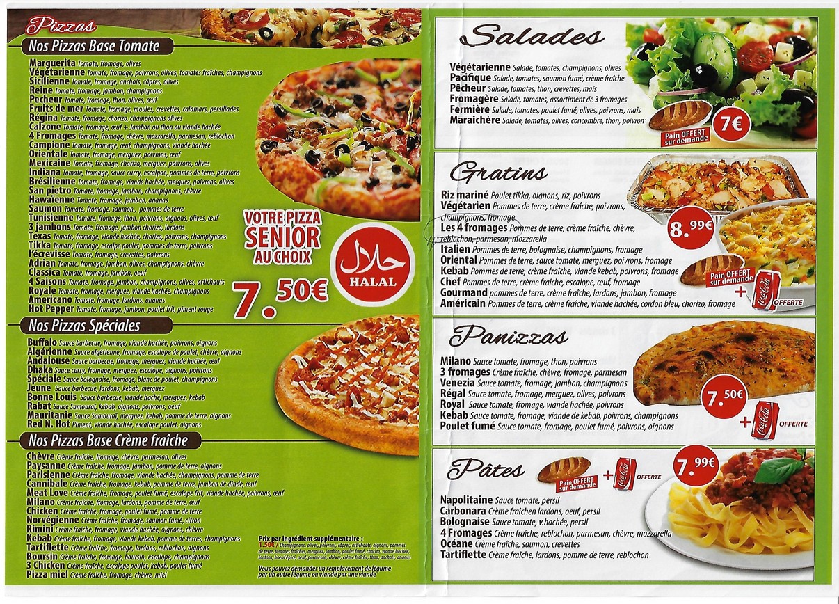 Pizza Center Milano Montreuil menu 1