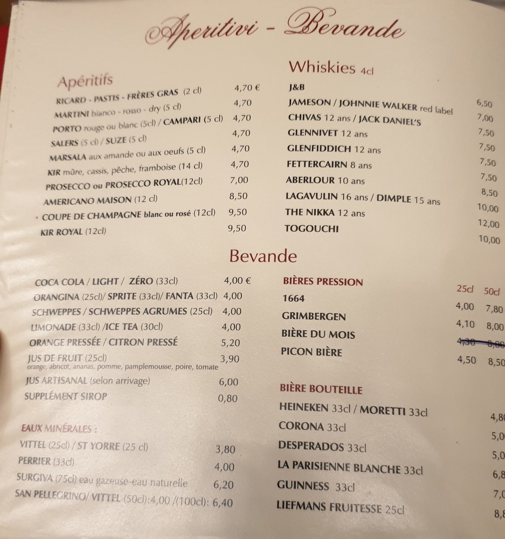La Barolo menu 4