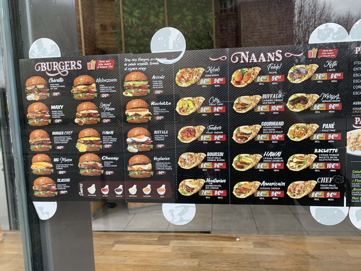 Ici C'est Fait Maison menu 1