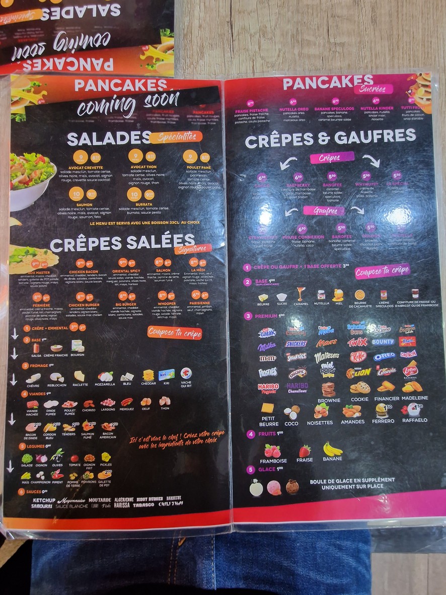 Mister Pancakes menu 3