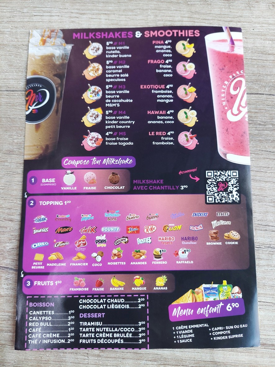 Mister Pancakes menu 4