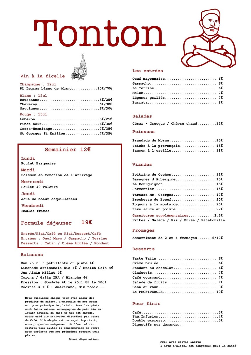 Tonton menu 1