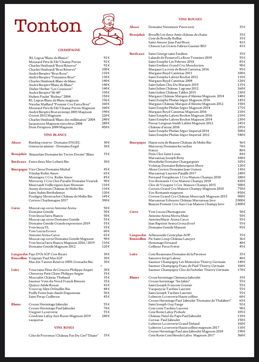 Tonton menu 2