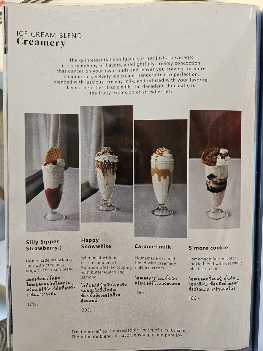 Creamery Boutique Ice Creams menu 1
