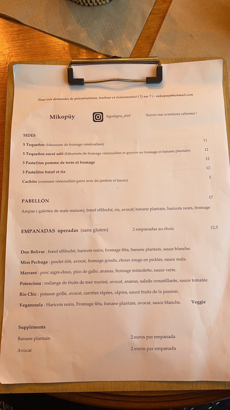 Mikopüy menu 1