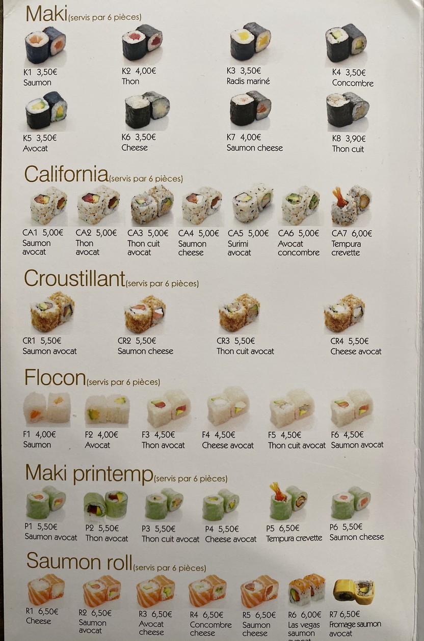 Asia King menu 3