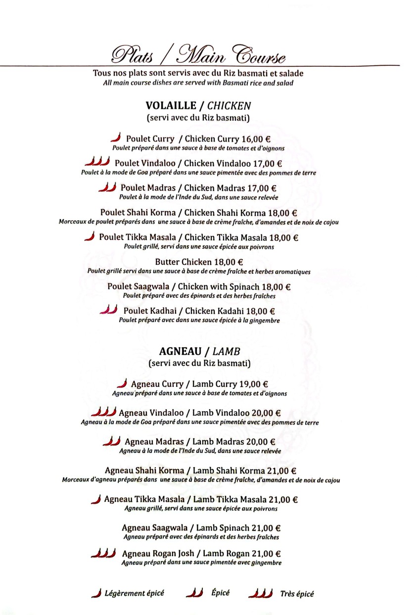 Mumbai Lounge menu 2